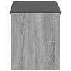vidaXL Hallb&aelig;nk Gr&aring; Sonoma 63 x 38 x 45 cm Kunstigt tr&aelig; og stof
