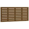 vidaXL sengegavl 146x3x63 cm massivt fyrretr&aelig; gyldenbrun