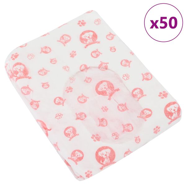 vidaXL Engangs hundetrusser til hunhunde 50 pcs Hvid L