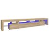 vidaXL tv-skab med LED-lys 260x36,5x40 cm sonoma-eg