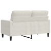 vidaXL 2-personers sofa 120 cm velour cremefarvet