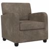 vidaXL L&aelig;nestol M&oslash;rkegr&aring; Faux Suede L&aelig;der