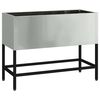 vidaXL H&aelig;vet haveplante S&oslash;lv 60 x 26 x 45 cm Galvaniseret st&aring;l