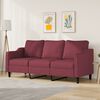 vidaXL 3-personers sofa 180 cm stof vinr&oslash;d
