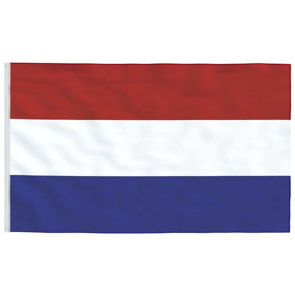 vidaXL Holland flag og flagstang 6,23 m aluminium