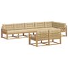 vidaXL Udend&oslash;rs sofagruppe 6 stk. Hvid og Beige Polyester