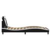 vidaXL sengeramme Viana med LED uden madras 100x200 cm sort og hvid