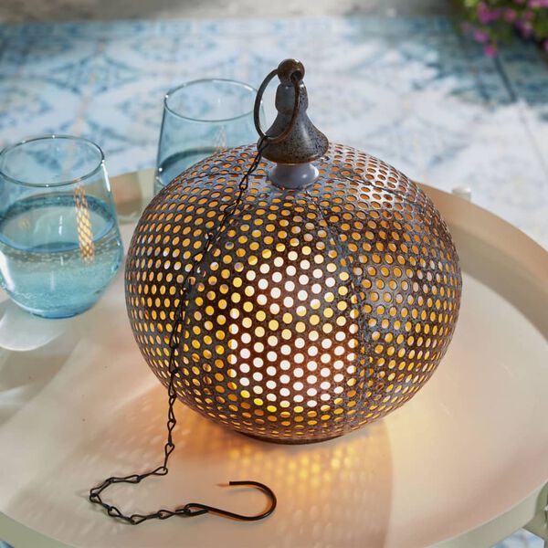 Luxform LED-havelampe Oriental Damascus rustikbl&aring;