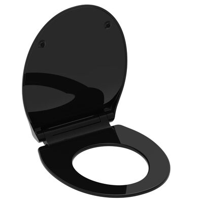 SCHÜTTE toiletsæde SLIM BLACK duroplast