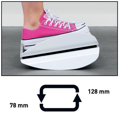 Leitz ergonomisk fodstøtte WOW justerbar sort og hvid | vidaXL.dk