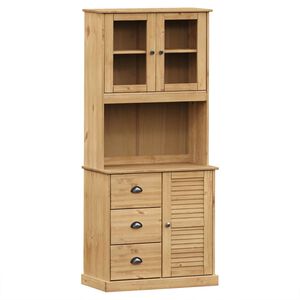 vidaXL sk&aelig;nk VIGO 78x40x175 cm massivt fyrretr&aelig;