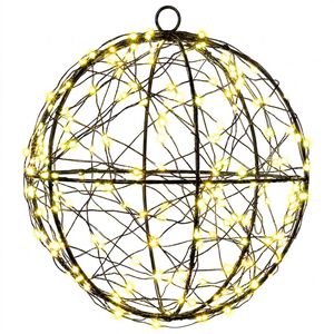 vidaXL Julefinial lys 200 LED'er Varm hvid Diameter 20 x 22 cm