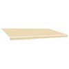 vidaXL udskiftningsdug til markise 600x350 cm polyester cremefarvet