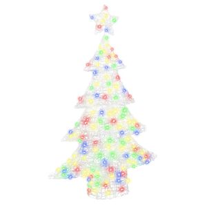 vidaXL Juletr&aelig; 100 LED'er Flerfarvet 120 cm Akryl