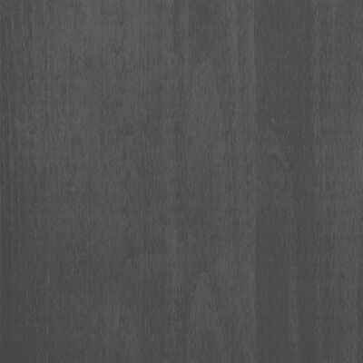 vidaXL klædeskab HAMAR 89x50x180 cm massivt fyrretræ mørkegrå
