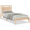 vidaXL ekstra lang sengeramme uden madras 100x220 cm massivt tr&aelig;