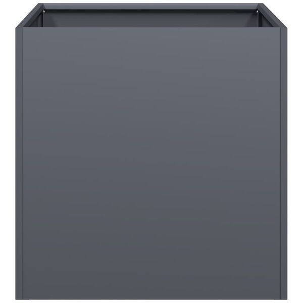 vidaXL plantekasse 40x40x40 cm koldvalset stål antracitgrå