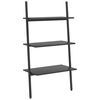 vidaXL stigereol med 3 hylder 64x34x116 cm sort