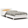 vidaXL sengeramme uden madras 90x190 cm massivt fyrretr&aelig; hvid