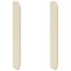 vidaXL Hovedg&aelig;rde&oslash;re Creme 80 x 16 x 4 cm PVC