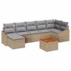 vidaXL Havesofa S&aelig;t 8 stk. Beige og lys gr&aring; polyrattan