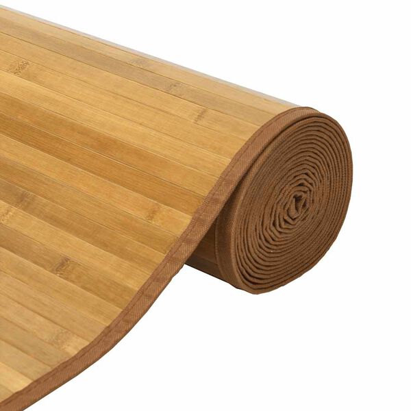 vidaXL gulvt&aelig;ppe 60x400 cm rektangul&aelig;r bambus naturfarvet