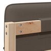 vidaXL Polstret sengegavl Brun og Taupe 80 cm Massiv fyrretr&aelig;