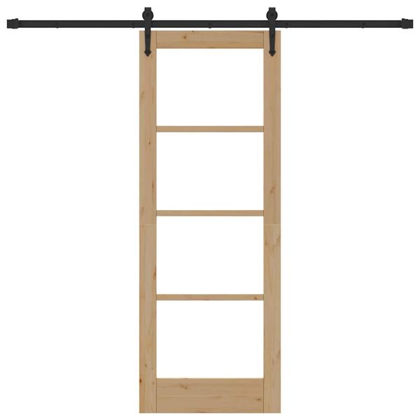 vidaXL Skyded&oslash;r ORKDAL Naturfarvet 73,5 x 198,5 cm