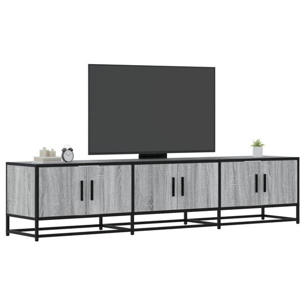 vidaXL tv-bord 180x35x41 cm konstrueret træ grå sonoma-eg