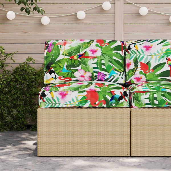 vidaXL Palle Pudes&aelig;t 2 pcs Tropisk jungle 100 x 40 x 8 cm Oxford stof