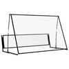 vidaXL 2-i-1 fodbold-rebounder 202x104x120 cm stål