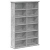 vidaXL CD Skab Betongr&aring; 60 x 17 x 92 cm Konstrueret tr&aelig;