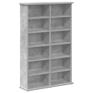 vidaXL CD Skab Betongr&aring; 60 x 17 x 92 cm Konstrueret tr&aelig;