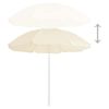 vidaXL parasol 180 cm st&aring;lstang sandfarvet