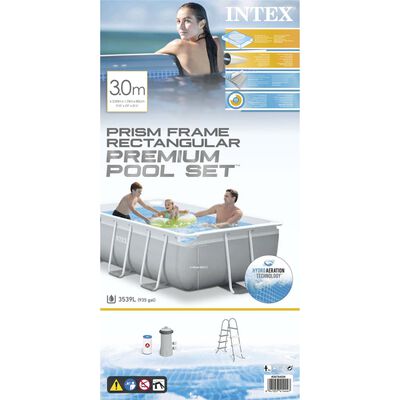 Intex swimmingpoolsæt Prism Frame 300x175x80 cm rektangulær