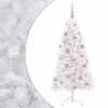 vidaXL Kunstigt juletr&aelig; med julekugle 150 cm 150 LED'er Varm hvid