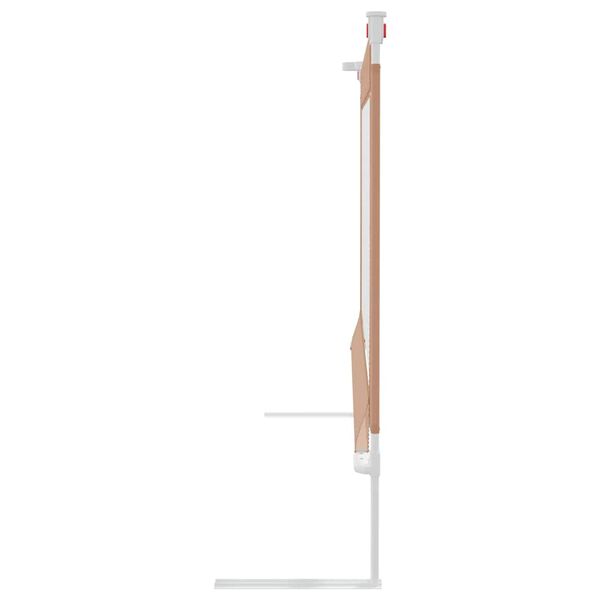 vidaXL sengehest til b&oslash;rneseng 200x25 cm stof gr&aring;brun