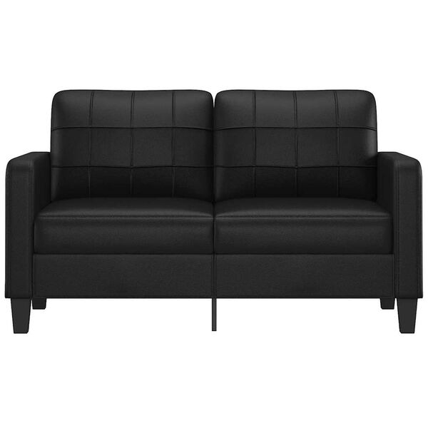 vidaXL 2-personers sofa 140 cm kunstl&aelig;der sort