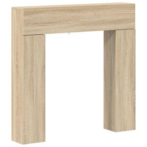 vidaXL Pejseramme Sonoma-eg 102 x 18 x 100,5 cm Konstrueret tr&aelig;
