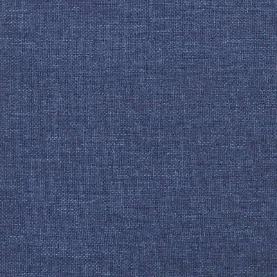 vidaXL sengegavl med kanter 83x23x78/88 cm stof blå