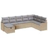 vidaXL Havesofa S&aelig;t 8 stk. Beige polyrattan