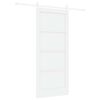 vidaXL Skyded&oslash;r ORKDAL 86 x 198,5 cm Konstrueret tr&aelig; Hvid