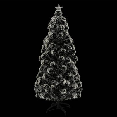 vidaXL juletræ med juletræsfod og lys 150 cm fiberoptisk