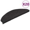 vidaXL selvkl&aelig;bende trappem&aring;tter 20 stk. 65x22,5x3,5 cm sort