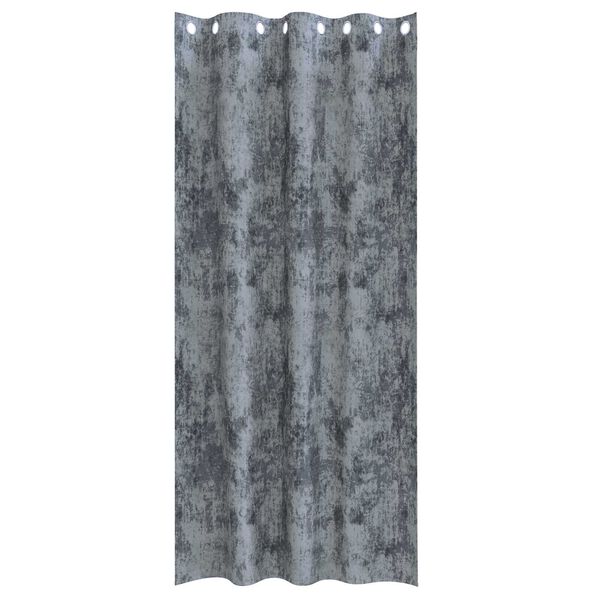 vidaXL Velour Gardiner med gardiner 2 pcs S&oslash;lvgr&aring; 260 x 140 cm Fl&oslash;jl