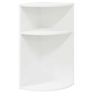 vidaXL Endebord 29,5 x 29,5 x 60 cm Konstrueret tr&aelig; Hvid