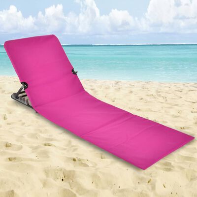 HI foldbar strandmåttestol PVC pink