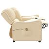 vidaXL 2-personers massagestol med kopholdere stof cremefarvet
