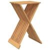 vidaXL foldbar taburet 40x32,5x70 cm massivt teaktr&aelig;