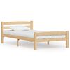 vidaXL sengeramme uden madras massivt fyrretr&aelig; 90x200 cm
